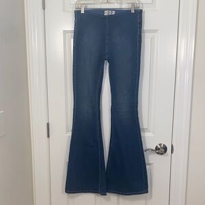 We The Free Dark Blue Flare Jeans